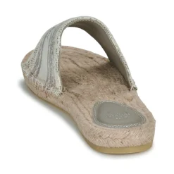 Clearance Superdry - Mules Compensées Style Espadrille En Toile Beige