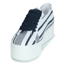 Superga - 2790 COT MULTI STRIPE W Blanc