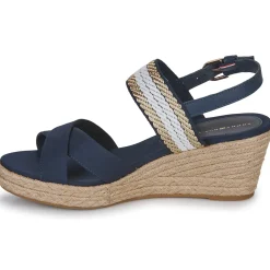 Clearance Tommy Hilfiger - GOLDEN WEBBING MID WEDGE Marine