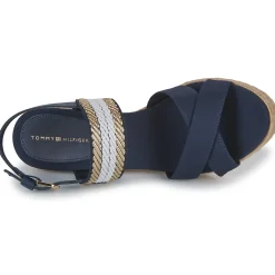 Clearance Tommy Hilfiger - GOLDEN WEBBING MID WEDGE Marine