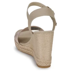 Discount Tommy Hilfiger - SEASONAL WEBBING WEDGE Beige