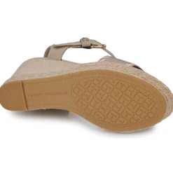 Discount Tommy Hilfiger - SEASONAL WEBBING WEDGE Beige