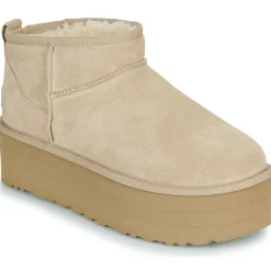 Sale UGG - W CLASSIC ULTRA MINI PLATFORM Beige