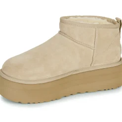 Sale UGG - W CLASSIC ULTRA MINI PLATFORM Beige