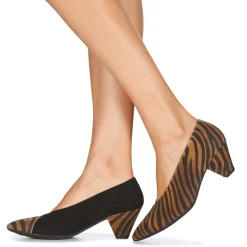 Discount Wonders - I7601-ZEBRATO-CUERO-ANTE-NEGRO Marron